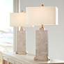 360 Lighting Caldwell 26 3/4" Hammered Base Table Lamps Set of 2