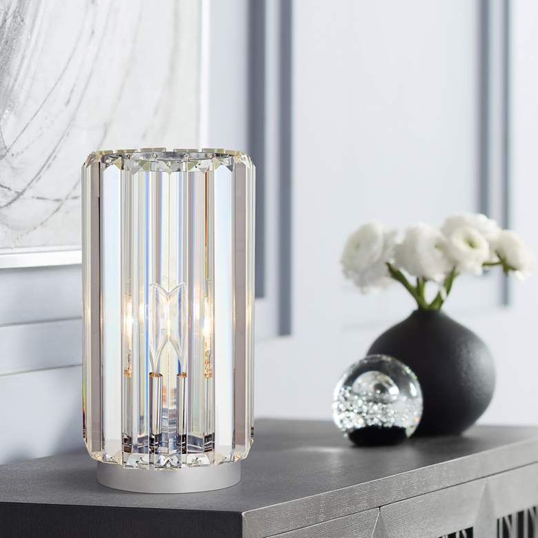Image 1 360 Lighting Caledan 10 1/2" High Crystal Accent Table Lamp