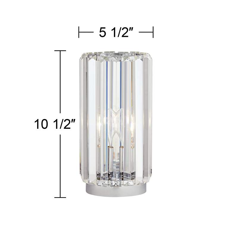 Image 7 360 Lighting Caledan 10 1/2" High Crystal Accent Table Lamp more views