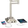 360 Lighting Camber 28" Workstation Swing Arm Outlet and USB Desk Lamp