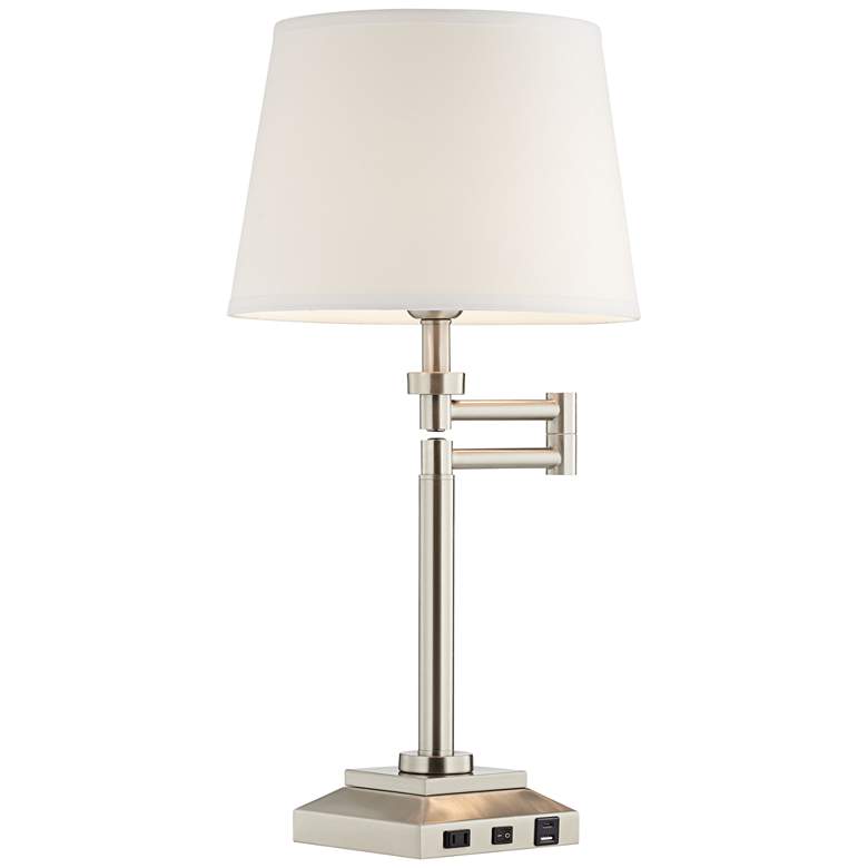 Image 7 360 Lighting Camber 28 inch Workstation Swing Arm Outlet and USB Desk Lamp more views