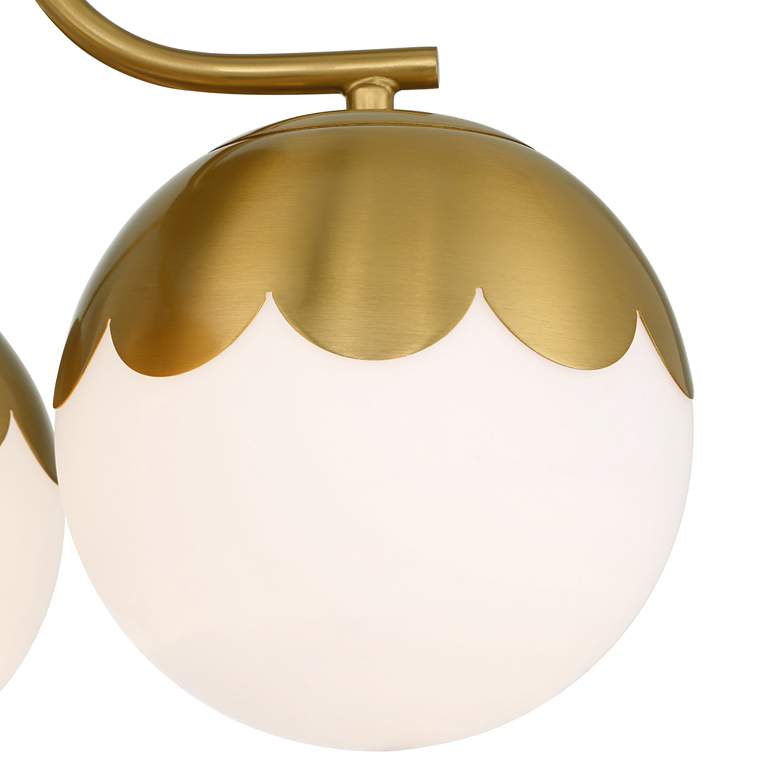 Image 4 360 Lighting Camila 16" Wide Antique Brass 3-Light Ceiling Light more views
