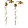 360 Lighting Camila Brass Plug-In Swing-Arm Wall Lamps with Cord Covers