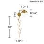 7_360 Lighting Camila Glass Globe Plug-In Wall Lamp with Cord Cover more views