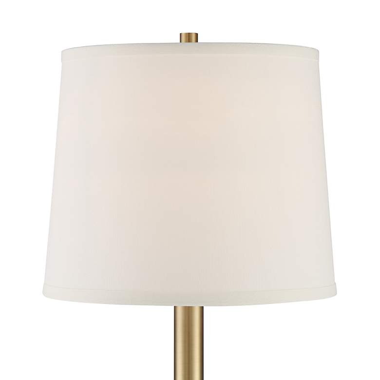 Image 3 360 Lighting Camile 25" Brass Finish Metal USB Table Lamps Set of 2 more views