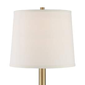 Image3 of 360 Lighting Camile 25" Brass Finish Metal USB Table Lamps Set of 2 more views