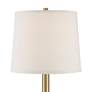 360 Lighting Camile 25" Brass Finish Metal USB Table Lamps Set of 2