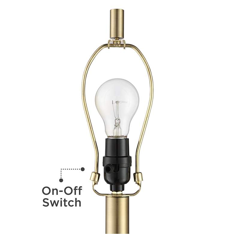 Image 4 360 Lighting Camile 25" Brass Finish Metal USB Table Lamps Set of 2 more views