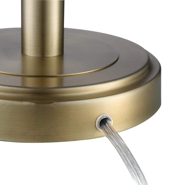 Image 6 360 Lighting Camile 25" Brass Finish Metal USB Table Lamps Set of 2 more views