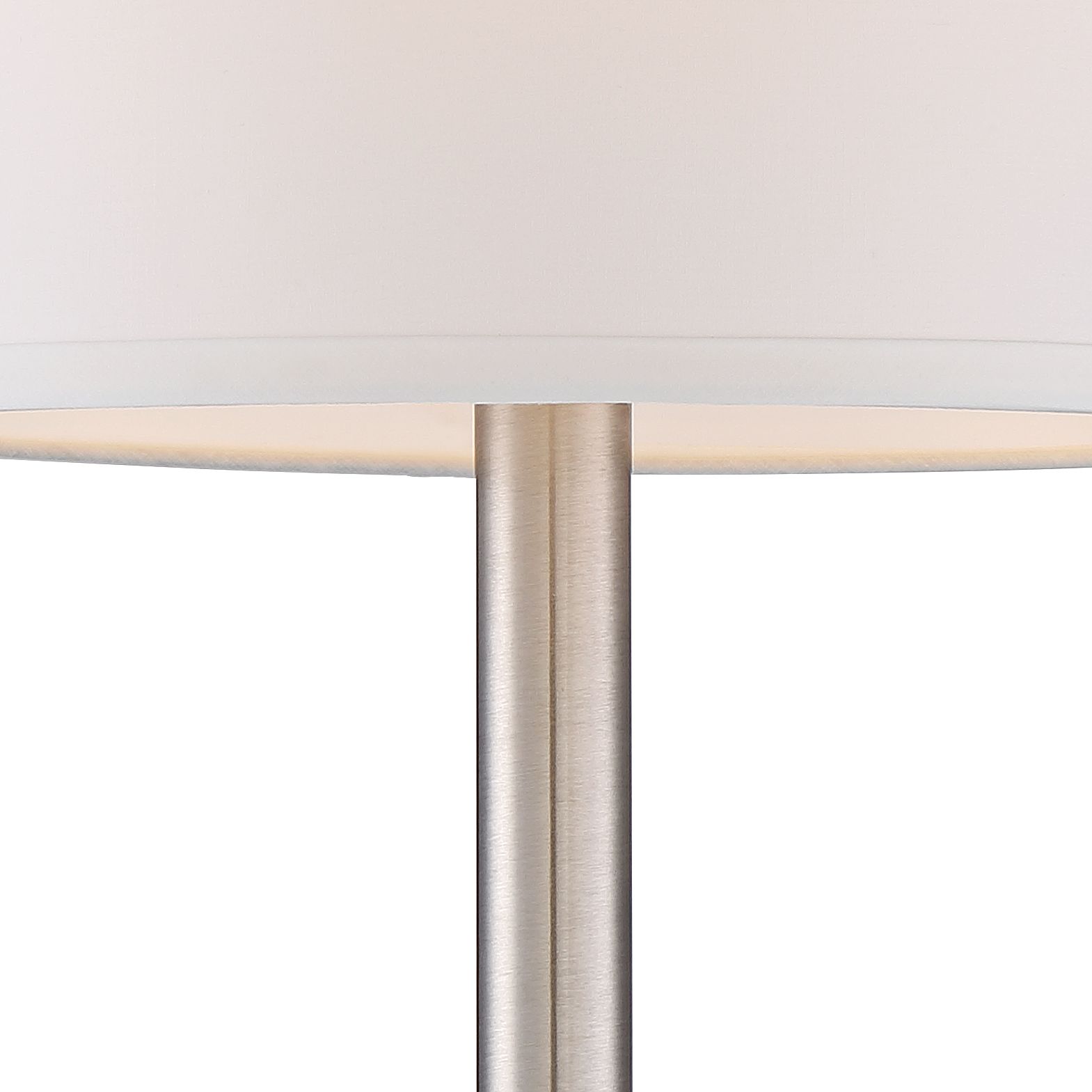 Image 4 360 Lighting Camile 25" Brushed Nickel Metal USB Table Lamps Set of 2 more views