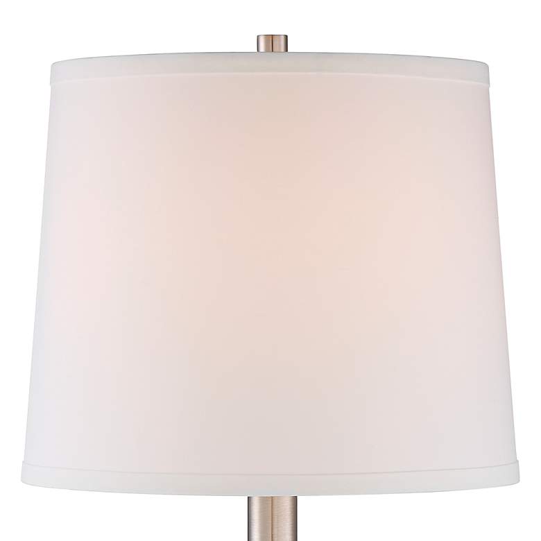 Image 6 360 Lighting Camile 25 inch Brushed Nickel Metal USB Table Lamps Set of 2 more views