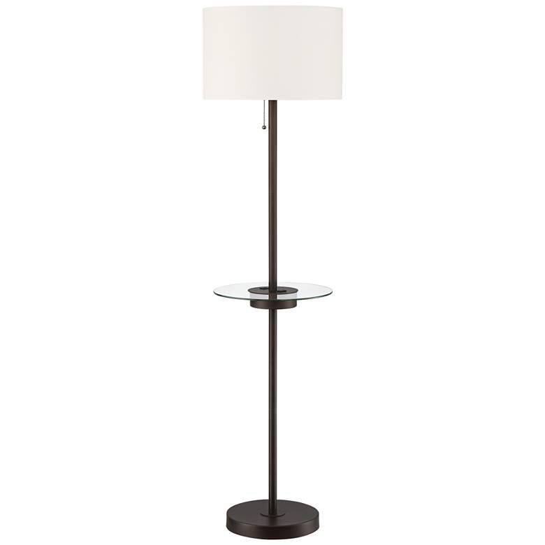 Image 3 360 Lighting Caper 60 1/2" Bronze Table Floor Lamp with USB and Outlet