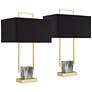 Thumbnail2 of 360 Lighting Carl 24 3/4" Black and Gold Modern Table Lamps Set of 2