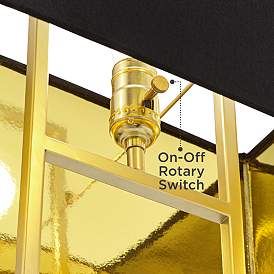Image5 of 360 Lighting Carl 24 3/4" Black and Gold Modern Table Lamps Set of 2 more views