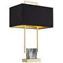 360 Lighting Carl 24 3/4" Black and Gold Modern Table Lamps Set of 2