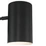 360 Lighting Carla 7" Black Cylinder Plug-In Wall Lamp with USB Port