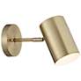 360 Lighting Carla 7" High Brass Modern Downlight Hardwire Wall Lamp