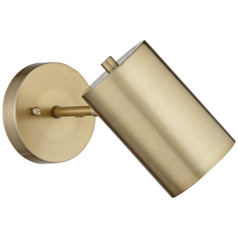 Image 6 360 Lighting Carla 7" High Polished Brass Hardwire Wall Lamps Set of 2 more views