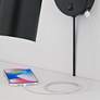 4_360 Lighting Carla Black Finish Modern Plug-In USB Wall Lamps Set of 2 more views