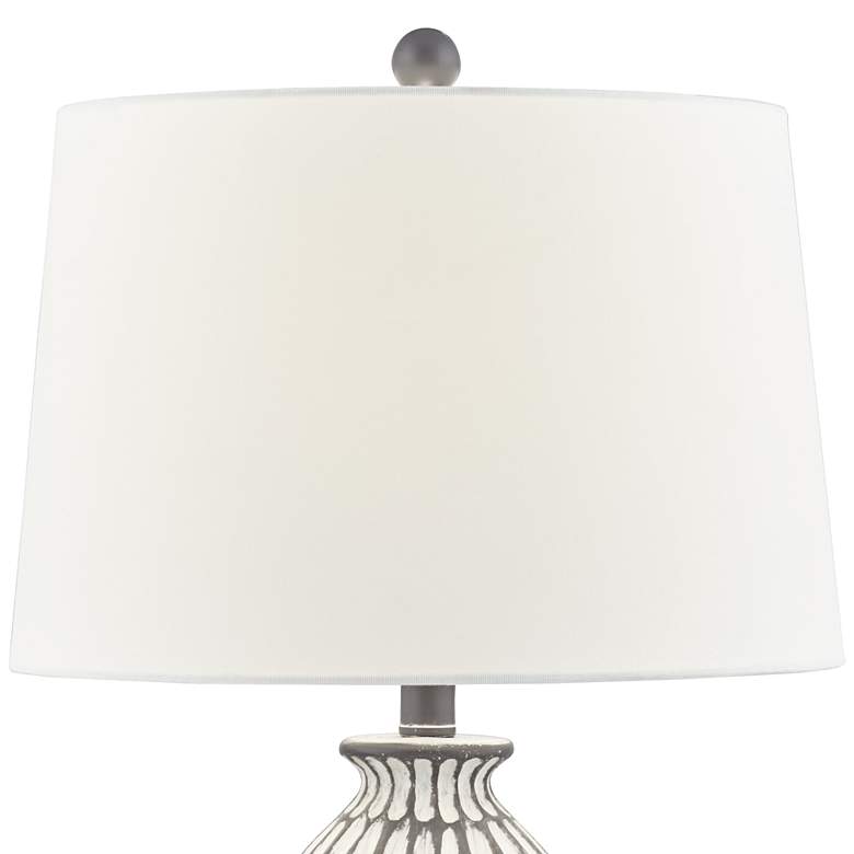 Image 5 360 Lighting Carlton 28 1/4" Gray Wash Modern Table Lamps Set of 2 more views