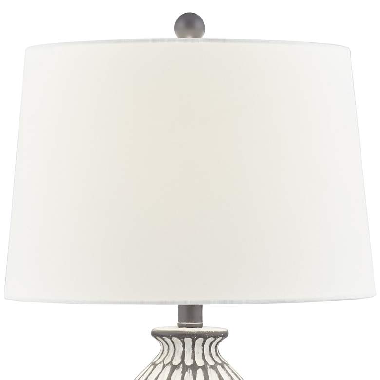 Image 5 360 Lighting Carlton  28 1/4 inch Gray Wash Modern Table Lamps Set of 2 more views