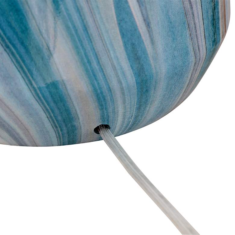 Image 6 360 Lighting Carlton 28 inch Swirling Blue Faux Marble Lamps Set of 2 more views