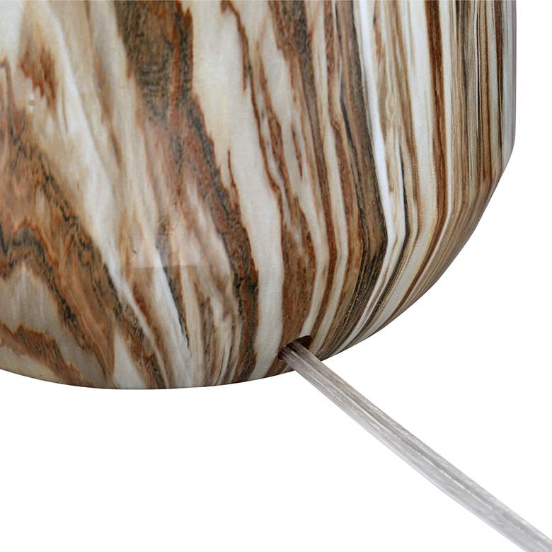 Image 7 360 Lighting Carlton Brown Faux Marble Table Lamps Set of 2 more views