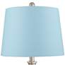 360 Lighting Carol 28" Blue Shade Mercury Glass Table Lamps Set of 2