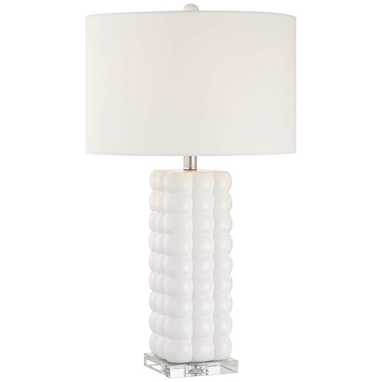Image 2 360 Lighting Carrie 28" High Textured Bubble White Ceramic Table Lamp