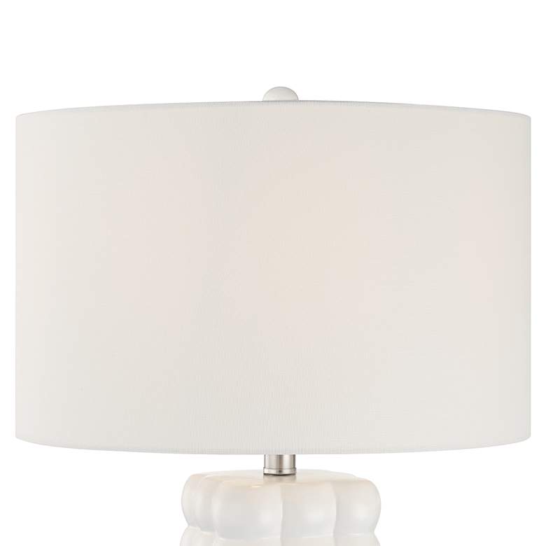 Image 3 360 Lighting Carrie 28" High Textured Bubble White Ceramic Table Lamp more views