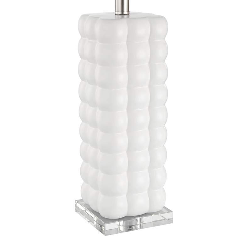 Image 7 360 Lighting Carrie 28" High Textured Bubble White Ceramic Table Lamp more views