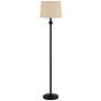 360 Lighting Carter Black and Cream 3-Piece Floor and Table Lamp Set