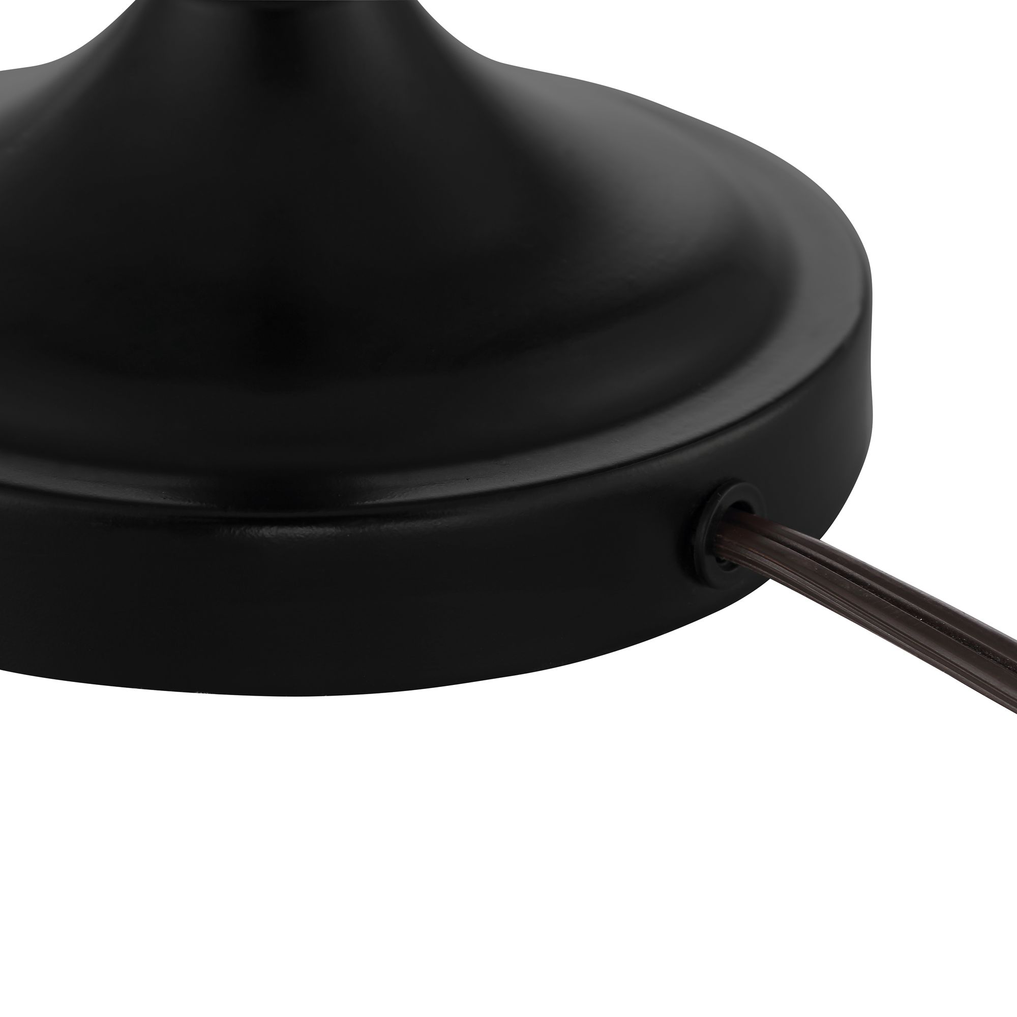 360 Lighting Carter Black and Cream 3-Piece Floor and Table Lamp Set