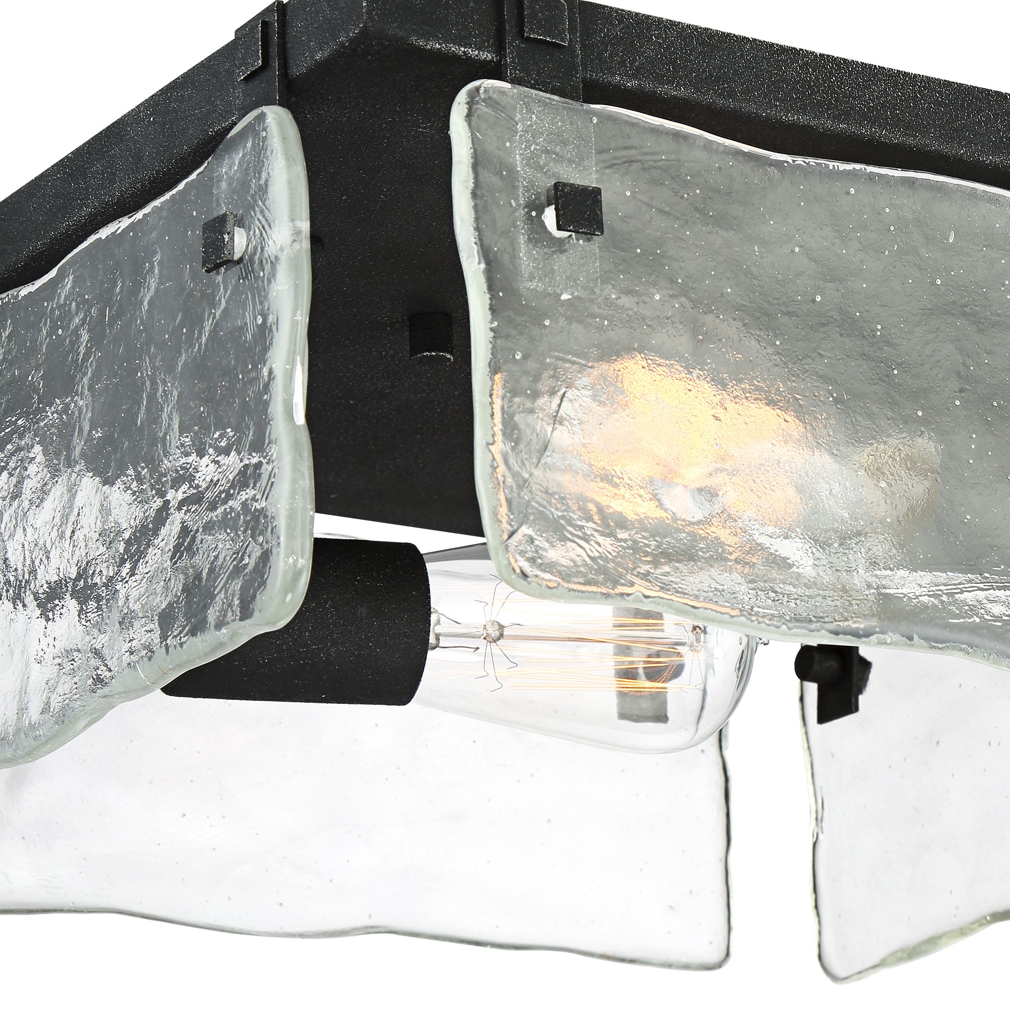 Image 3 360 Lighting Cassington 11 3/4" Glass Square 2-Light Ceiling Light more views