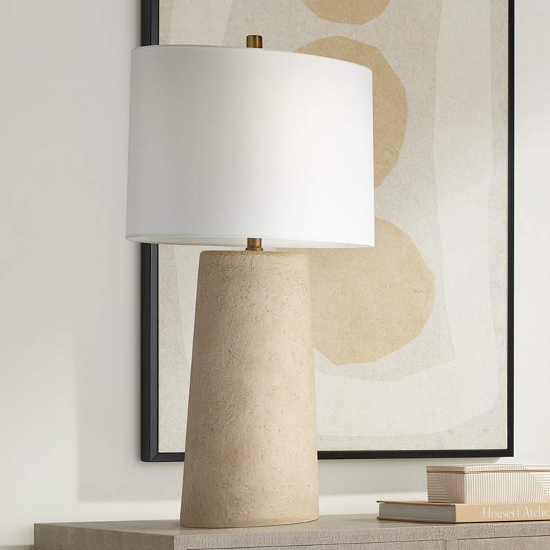 Image 1 360 Lighting Castel 29 1/2 inch High Sand Finish Rustic Modern Table Lamp