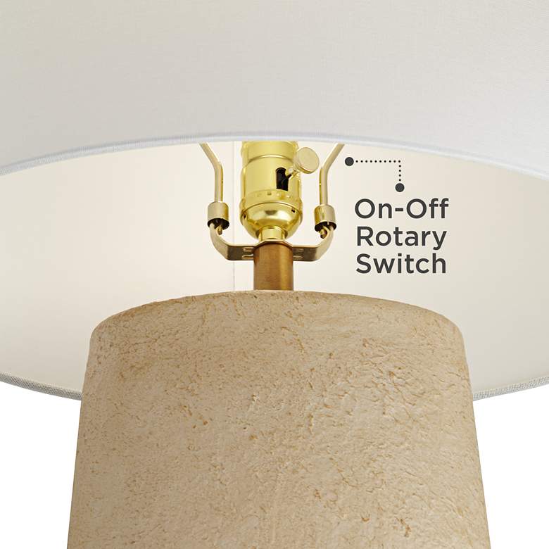 Image 5 360 Lighting Castel 29 1/2" High Sand Finish Rustic Modern Table Lamp more views