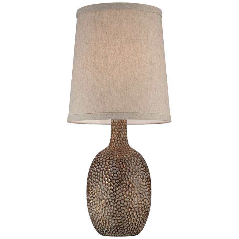 Image 5 360 Lighting Chalane 23 1/2" Hammered Bronze Table Lamps Set of 2 more views