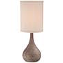 360 Lighting Chalane 31 1/4" Hammered Bronze Lamp with USB Cord Dimmer