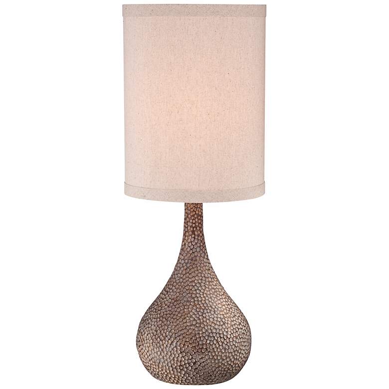 Image 3 360 Lighting Chalane 31 1/4" Hammered Gourd Bronze Table Lamp