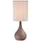 360 Lighting Chalane 31 1/4" Hammered Gourd Bronze Table Lamp