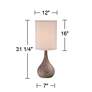360 Lighting Chalane Hammered Gourd Bronze Table Lamps Set of 2