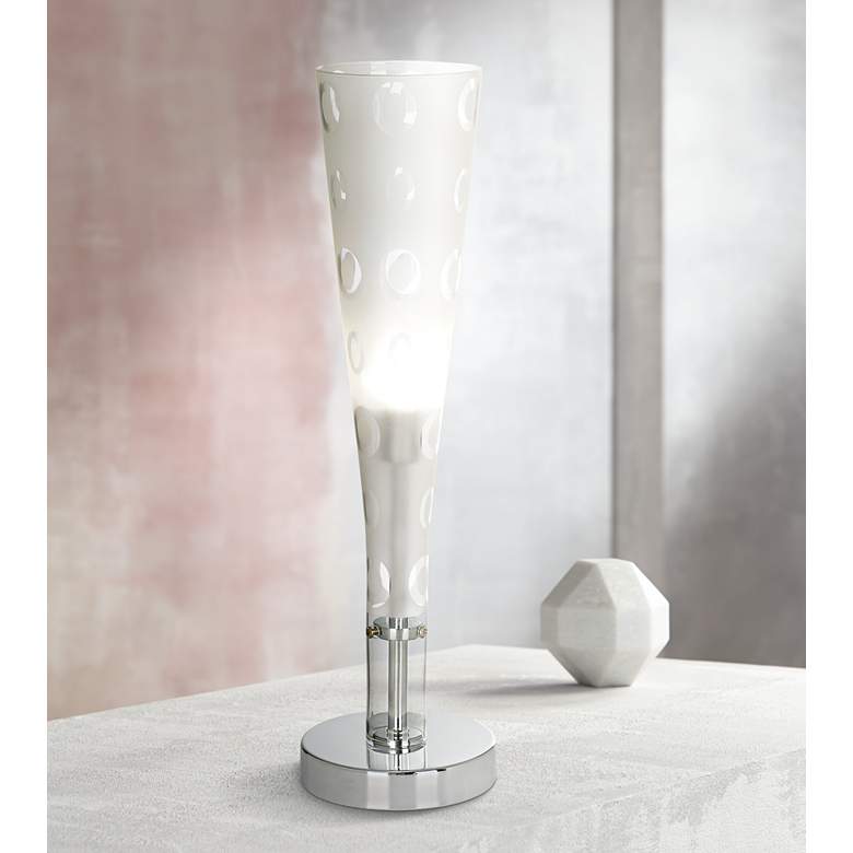 Image 2 360 Lighting Champagne Flute 17 inch High Glass Accent Light