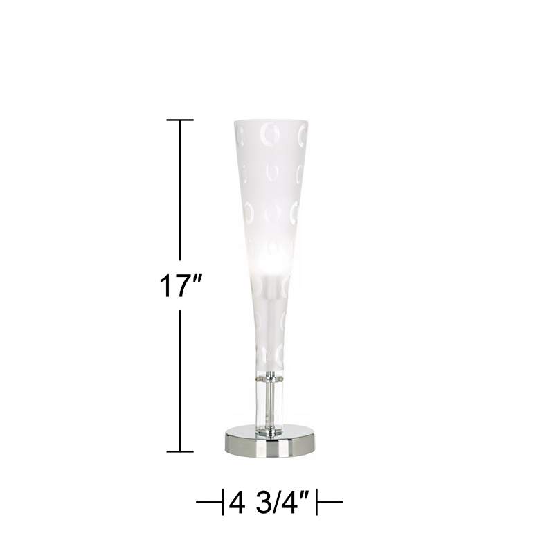 Image 7 360 Lighting Champagne Flute 17 inch High Glass Accent Light more views