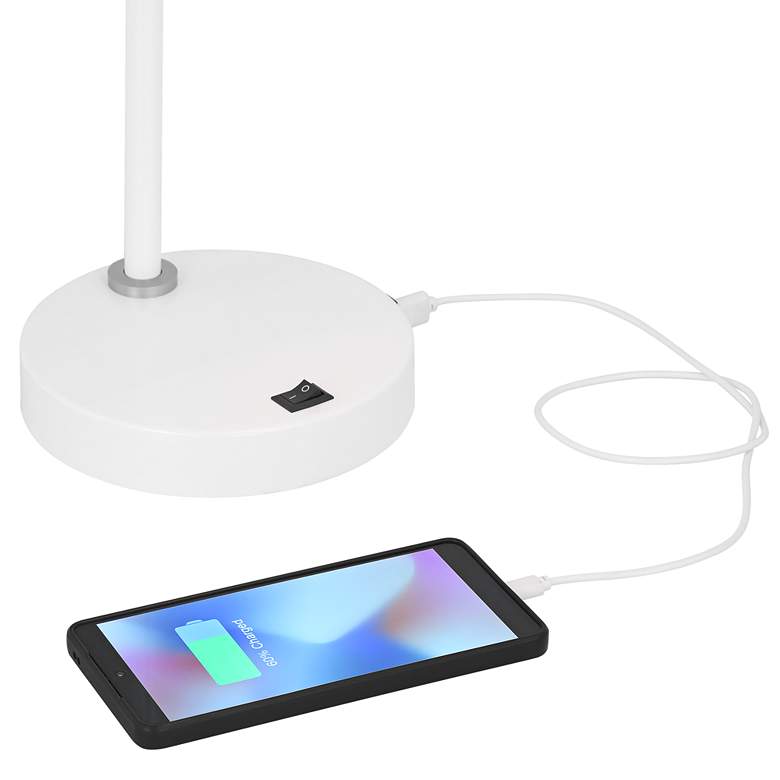 Image 3 360 Lighting Chase 23" High White Modern USB Desk Lamps Set of 2 more views