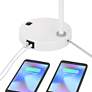 4_360 Lighting Chase 23" High White Modern USB Desk Lamps Set of 2 more views