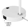 5_360 Lighting Chase 23" High White Modern USB Desk Lamps Set of 2 more views