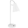 360 Lighting Chase 23" High White Modern USB Desk Lamps Set of 2