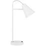 360 Lighting Chase 23" High White Modern USB Desk Lamps Set of 2