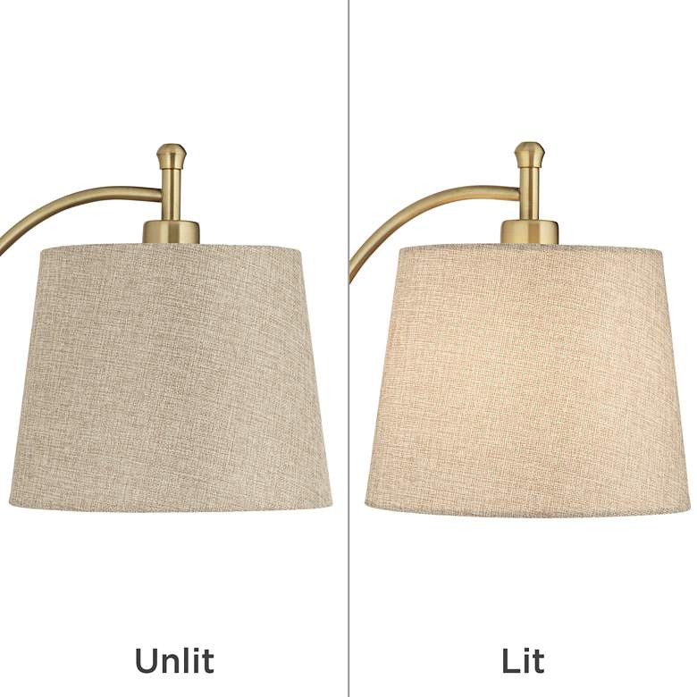 Image 3 360 Lighting Chester Antique Brass and Black Swing Arm Wall Lamps Set of 2 more views
