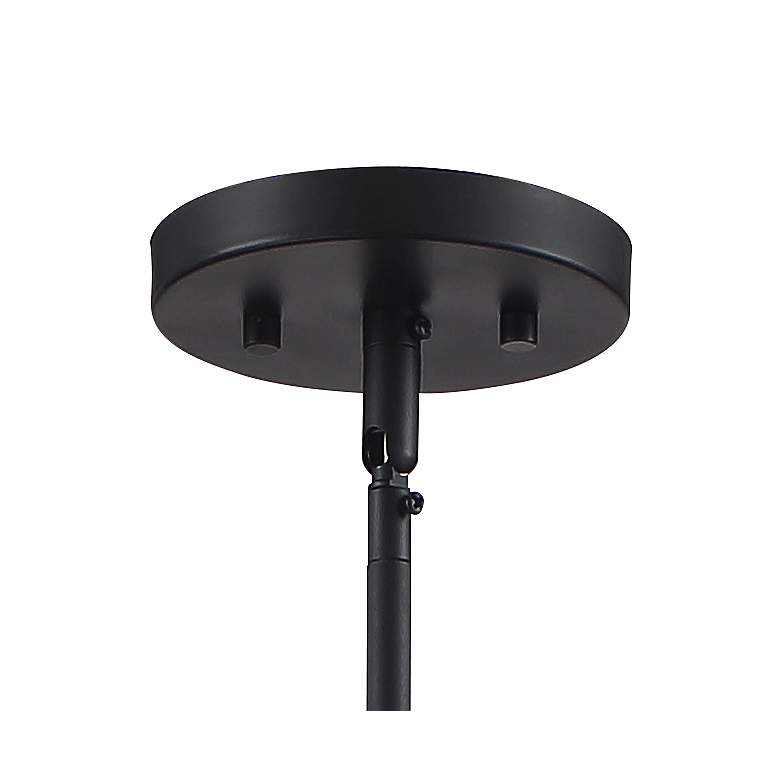 Image 4 360 Lighting Ciana 10" Wide Black and Frosted Globe Glass Mini Pendant more views